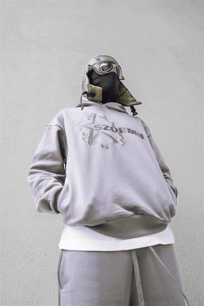 SZORMH Gray Oversized Hoodie & Sweatpants Set